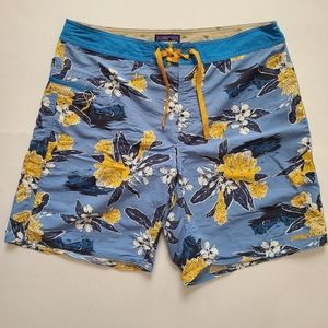 Patagonia Floral Swim Trunks/Board Shorts - Men's Size 34